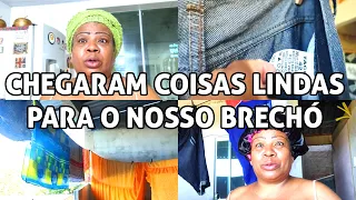 Chegaram roupas de cama lindas para o nosso brechó 🎉 Amei ❤️.