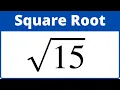Square root of 15