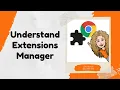Understand Extensions Manager
