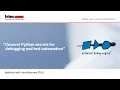 Hitex Webinar with PLS Uncover Python secrets for debugging and test automation