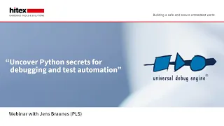 Hitex Webinar with PLS Uncover Python secrets for debugging and test automation