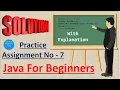 Solution - Java Assignments for Beginners Assignment