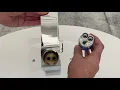 How to Remove the Cartridge from a fluid Single Handle Bathroom Faucet