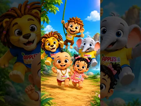 Jungle Adventure with Mimi & Momo, Kids Channel India #shorts #kidsadventure  #kidschannelindia