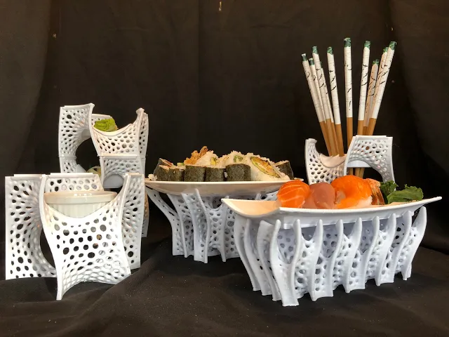 Rectangular Coral Sushi Platter video thumbnail