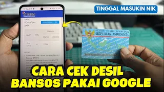 Cara Cek Desil Bansos Lewat Google Tanpa Aplikasi Tambahan
