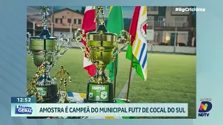Cocal do sul tem novo campeão no fut7: amostra vence o real por 3 a 2