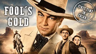 Fool's Gold | Hopalong Cassidy Movie | William Boyd | Western | Colorized