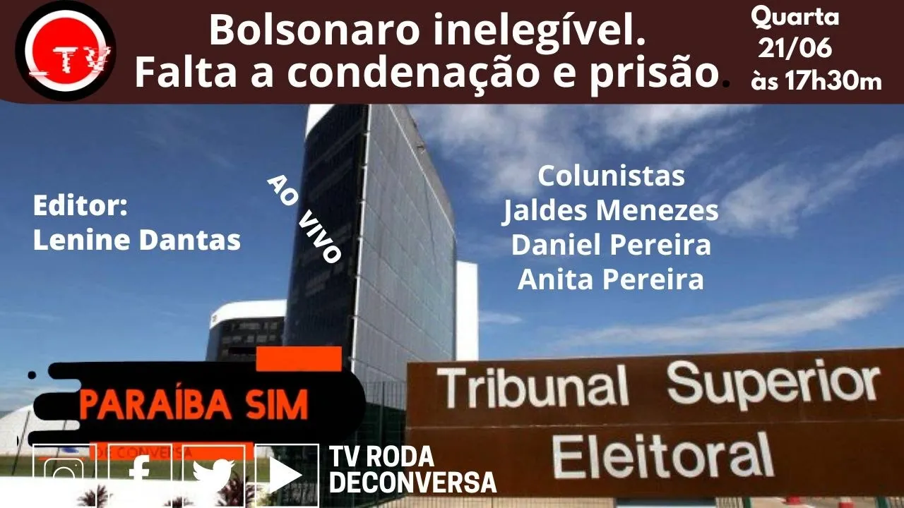 Bolsonaro inelegível. Falta a condenação e prisão.
