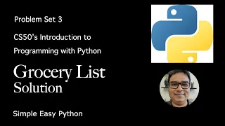 Grocery List Solution CS50P - Problem Set 3