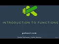 35 - Introduction to Functions