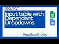 Create a Dynamic Car Database with Google SHEETS Drop-Downs
