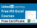 Linkedin Excel Assessment Certificate Microsoft Excel Assessment Linkedin Microsoft Excel Course