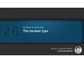 6 The boolean type - Javascript tutorial for beginners
