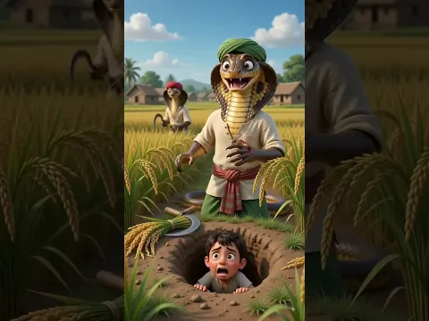 साँप vs इंसान: आज शिकार कौन बना?😱 साँप को काटकर इंसान ने कर दिया कमाल!🐍😂 उल्टी दुनिया में इंसान ने
