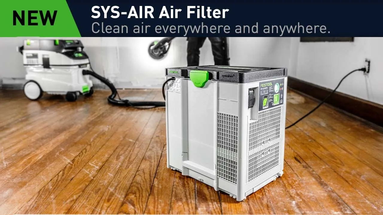 Festool Canada — Festool SYS-AIR Air Filter: Clean Air Anywhere (YouTube video ad)