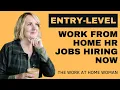 Entry-Level Remote HR Jobs
