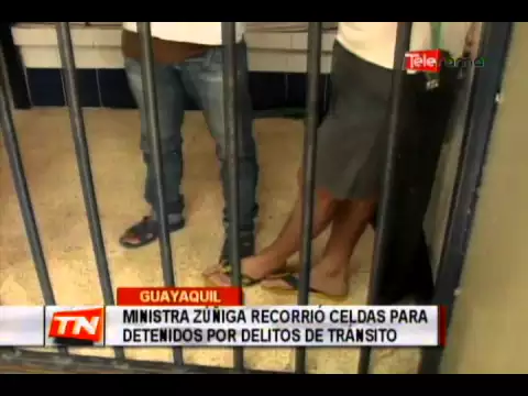 Ministra Zuñiga recorrió celdas para detenidos por delitos de tránsito