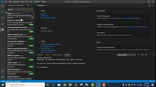 Python - Integrate Git bash with VS code