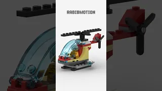 LEGO Fire Helicopter 30566 #lego #helicopter #satisfying