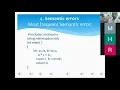 Semantic Error in Programming with an example in C By Assistant Professor Muhammad Shahzad