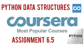 Python Data Structures Assignment 6 5 Solution Coursera Assignment 6 5 Python Data Structures