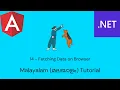 Angular and Net Core Full Stack App 14 - Fetching Data on Browser Malayalam