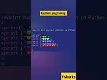 print half pyramid pattern in Python