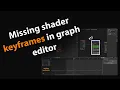 Missing keyframes in graph editor Blender Quick Tip