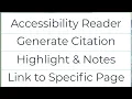 Ebook Features -ProQuest Ebook Central