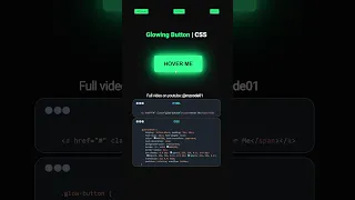 CSS Glow Button Neon Animations Hover Effects mzcode01