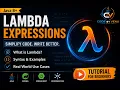Java 8 Lambda Expressions Explained Complete Beginner to Advanced Tutorial