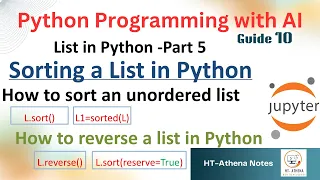 List sort Sorted list List reverse sort reverse True how sort and reverse lists in Python