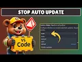 How to Stop Auto Update in Visual Studio Code