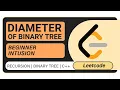 LeetCode 543 Diameter of Binary Tree Recusrion Binary Tree