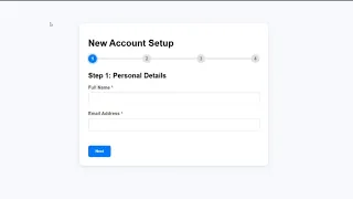 Responsive Multi-Step form using html css and JavaScript webdesign12 - 04
