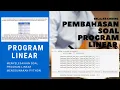 Penyelesaian Program Linear Work Schedulling Problem dengan PYTHON PuLp - Tutorial