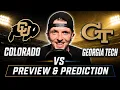 Colorado vs Georgia Tech - Week 1 Prediction