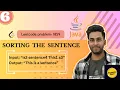 Sorting the sentence Leetcode problem 1859