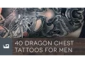 40 Dragon Chest Tattoos For Men