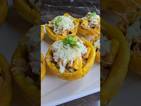 Cestas de PLÁTANO! #video #receta #shorts #youtube #divichef #recipe #colombia #venezuela #ecuador