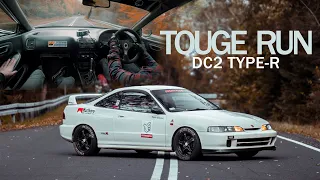 Touge run Honda Integra DC2 Type-R JDM Nightride 4K