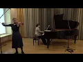 Amanda Rūta Vieško, R. Schumann, Violin Sonata No 1 in a minor, 1st mvt, Op. 105