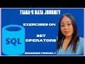 Exercises On SQL Set Operators