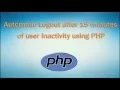Automatic Logout after 15 minutes of user Inactivity using PHP