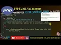 php email validation how to check php email filter - validate