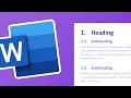 Download Lagu Numbered Headings and Subheadings | Microsoft Word Tutorial