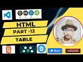table in html html table html5 tutorial web development series