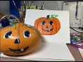 Paint a Pumpkin - Cute and Easy