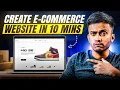 Create E-Commerce Website in 10 Minutes